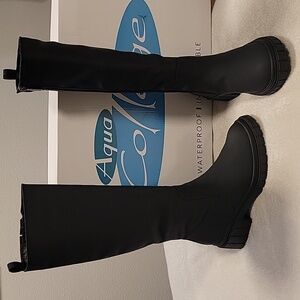 Aqua College Paz Black Waterproof  Boots, NIB